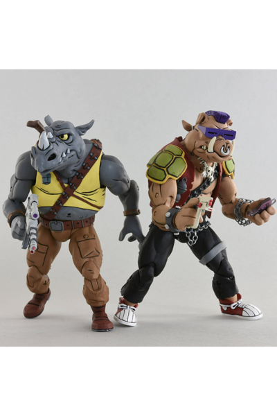 NECA Teenage Mutant Ninja Turtles Vacation Bebop and Rocksteady 2 Pack