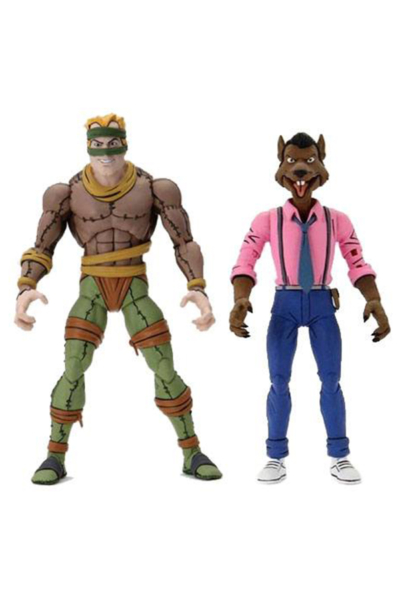 NECA Teenage Mutant Ninja Turtles – 2 Pacco Di Action Figure Rat King & Vernon, 18 Cm