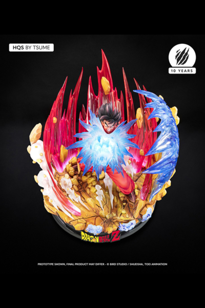 Statue Résine Dragon Ball Z – Goku Kaio-ken HQS Par Tsume, Neuve