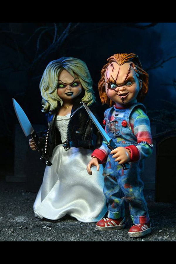 NECA Bride of Chucky Clothed Action Figure 2-Pack Chucky & Tiffany ...