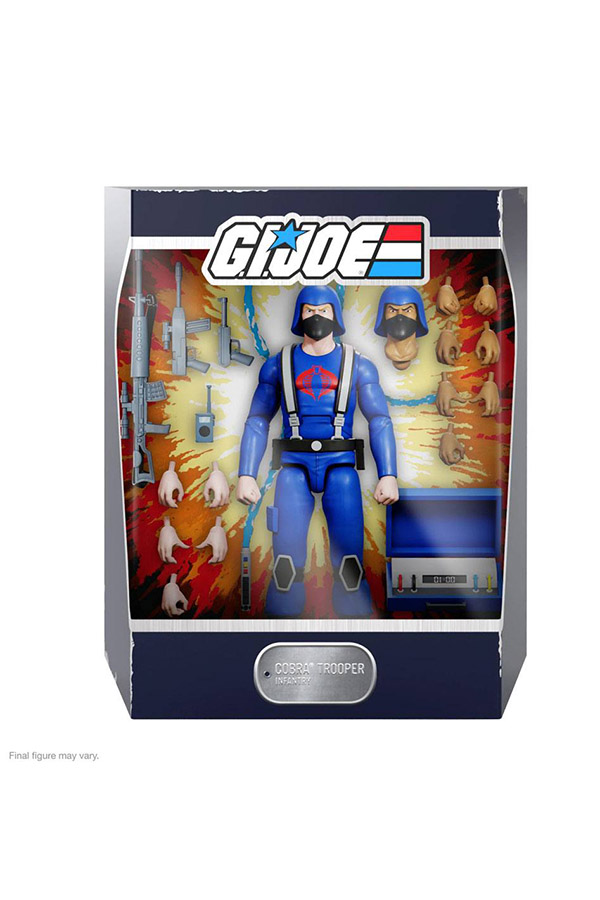 Figurine G.I. Joe Trooper – ReAction Super7 – Version Peau Tannée (skin Tan) – NEUVE