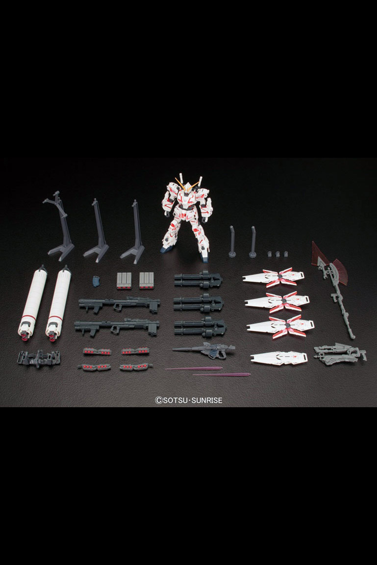 Mô Hình Lắp Ráp HGUC 1/144 Unicorn Gundam Destroy Mode Painting Model The Gundam Base Ltd Bandai