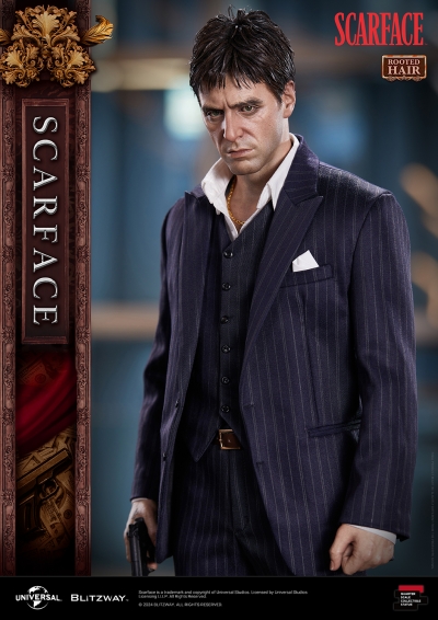 Blitzway 1/4 Scarface - Tony Montana rooted hair ver. - HYPERTOYS