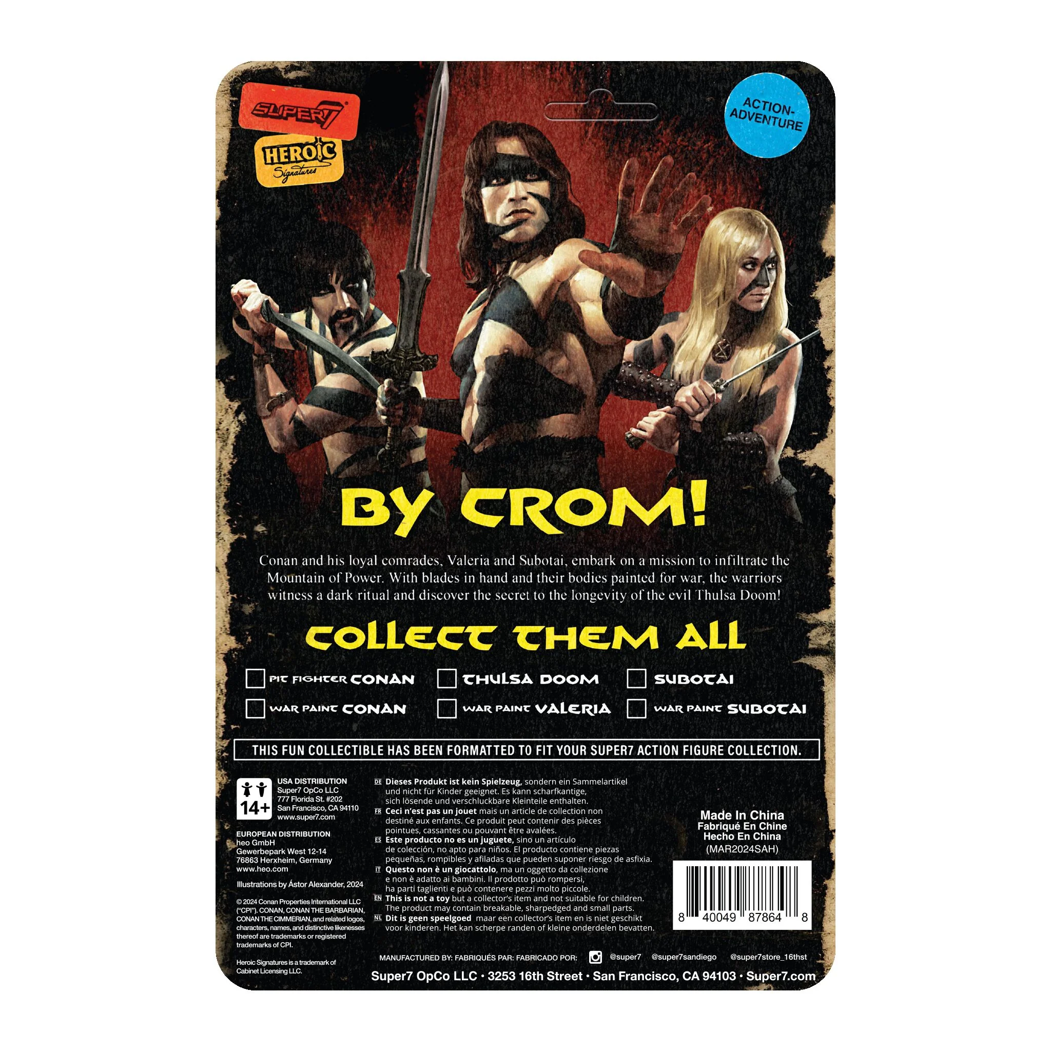 Conan le Barbare figurine ReAction Wave 01 Thulsa Doom 10 cm