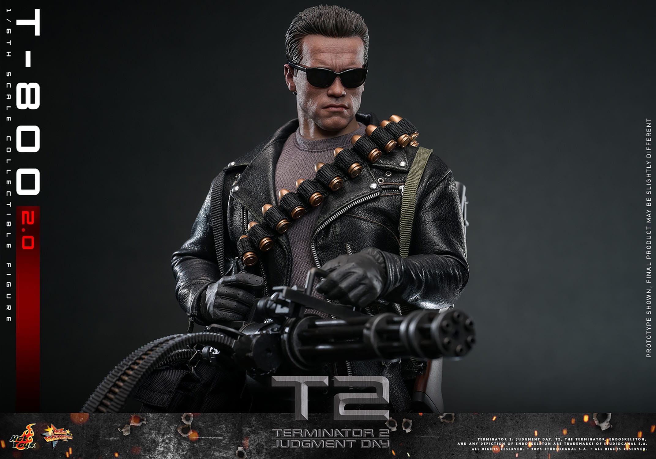 SF・ファンタジー・ホラー HOTTOYS MOVIE MASTER PIECE DX T-800 Terminator 2 Movie Masterpiece Action Figure 1/6 T-800 2.0 32 cm